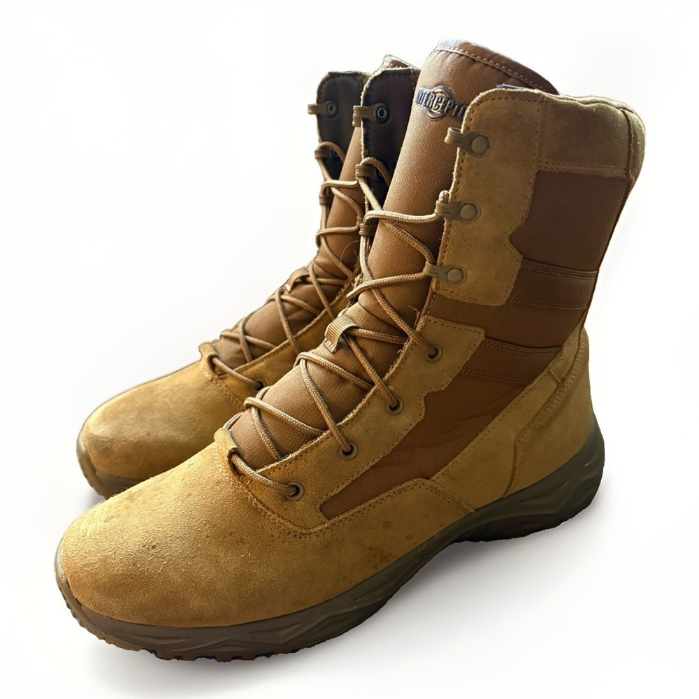 Interceptor Frontier Tactical Boots Men's 12 Tan Suede Military Work MNIN27DP001
